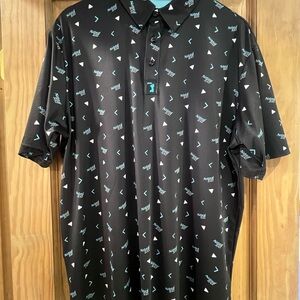 BOGEY BRO’s Men's Black Graphic Casual Shirt